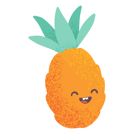 Icono con textura de verano de piña Diseño PNG