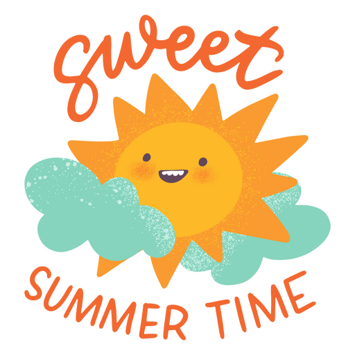 Insignia de cotización de horario de verano dulce Diseño PNG