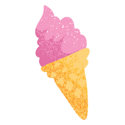 Ice cream summer textured icon  Transparent PNG