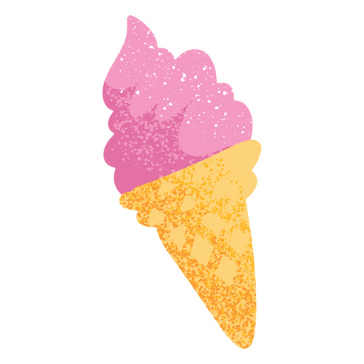 Ice cream summer textured icon 