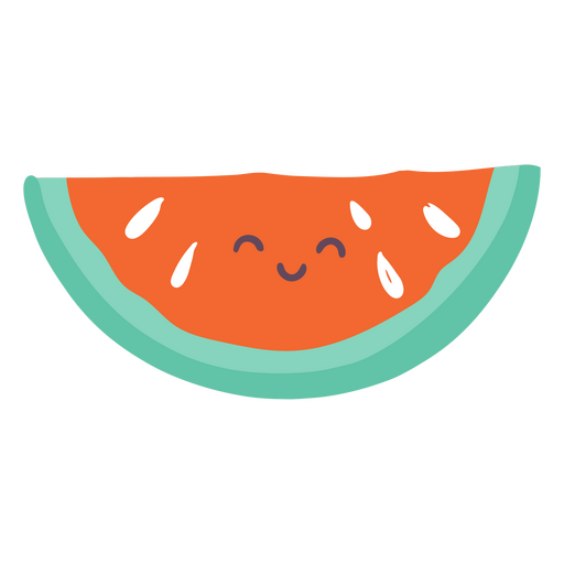 Summer watermelon happy icon PNG Design