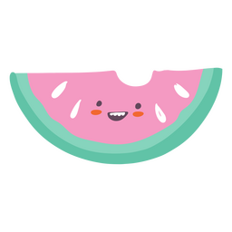 Summer watermelon cute icon