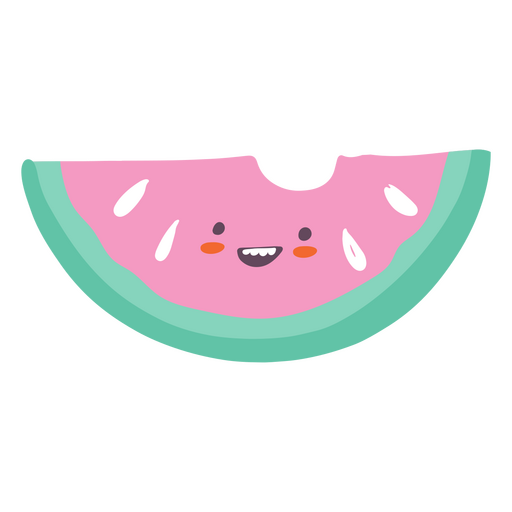 Summer watermelon cute icon
