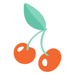 Kirschsommer-Ikone PNG-Design