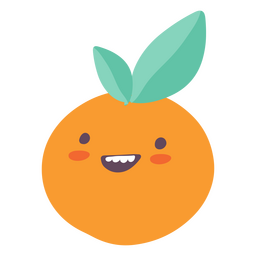 Orange summer cute icon  PNG Design Transparent PNG
