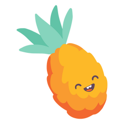 Ananas Sommer süße Ikone PNG-Design
