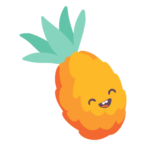 Lindo icono de verano de pi?a Diseño PNG