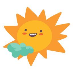 Summer sun cute icon  PNG Design Transparent PNG