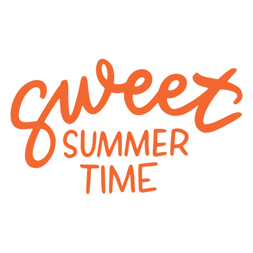 Summer time quote lettering