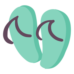 ícone de chinelos de verão Desenho PNG