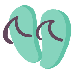 Summer flip flops icon PNG Design