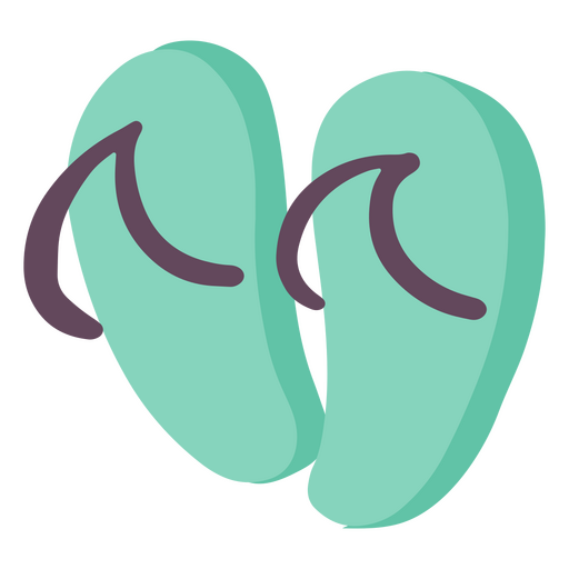 Summer flip flops icon PNG Design