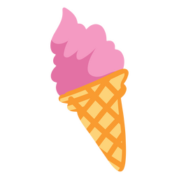 Icono de helado de verano Diseño PNG