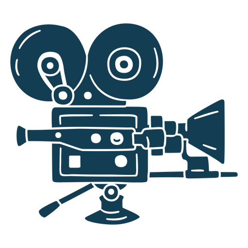 Icono de cámara de producción de películas Diseño PNG