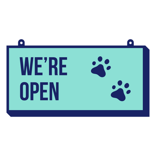 Vet's office open sign PNG Design