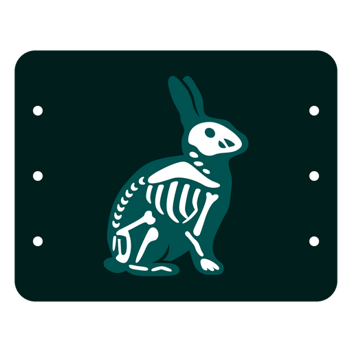 Skeleton rabbit PNG Design