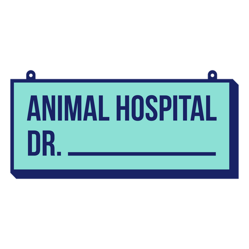 Sign for veterinarian's name PNG Design