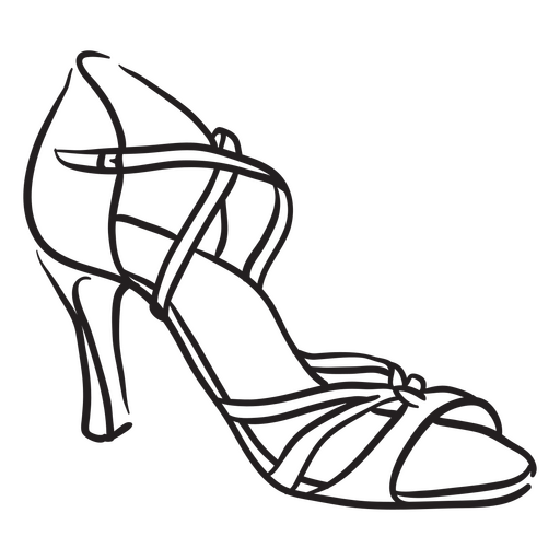 Salon dancing sandals PNG Design