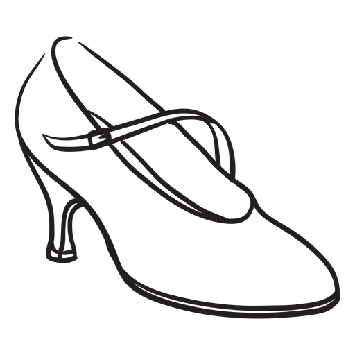 Dancing shoes for female PNG Design