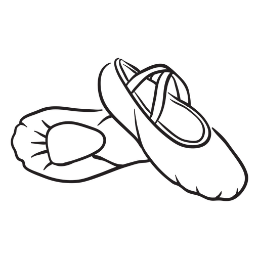 Pointe shoes graphic PNG Design
