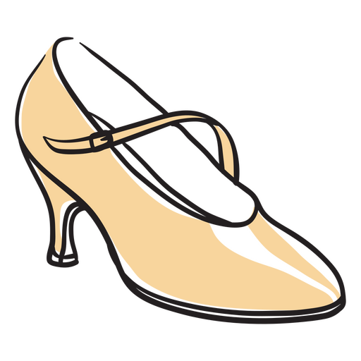 Classic shoe for dancing PNG Design