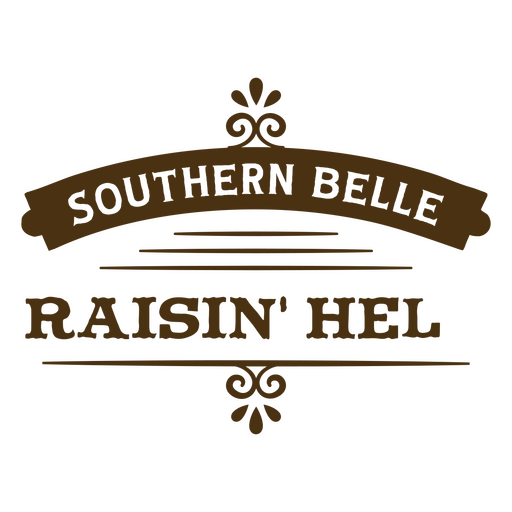Southern style badge PNG Design
