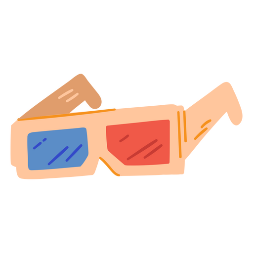 Gafas de visión de cine 3D Diseño PNG