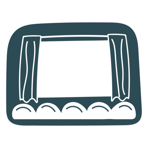 Movie theater minimalistic drawing PNG Design