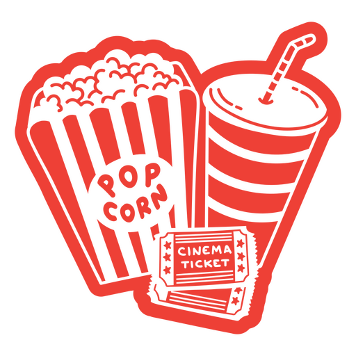 Combo for the cinema PNG Design