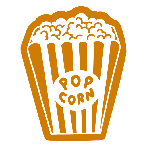 Pop corn to watch films PNG Design