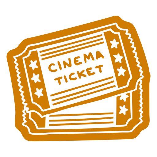 Tickets for movies doodle PNG Design