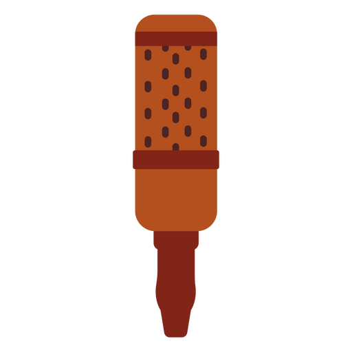 Icono de micrófono naranja Diseño PNG