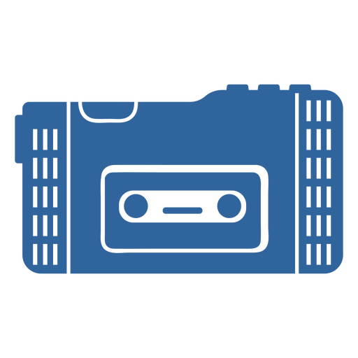 Icono de reproductor de cassette port?til Diseño PNG