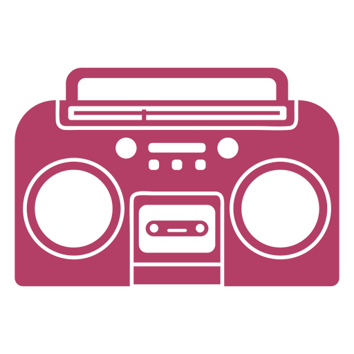 Stereo player purple icon PNG Design
