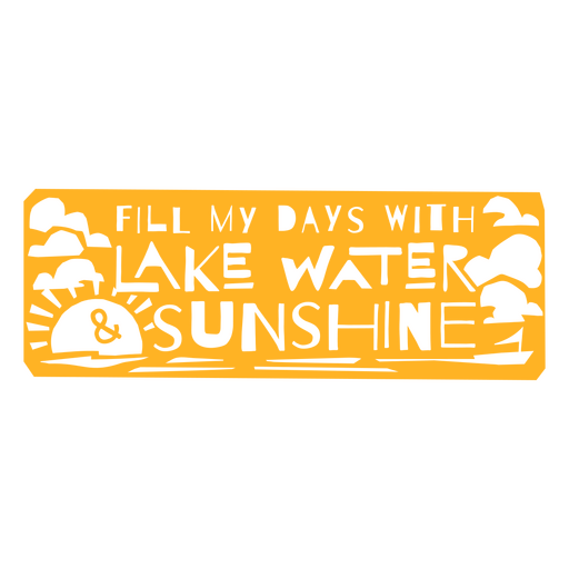 Fülle meine Tage mit Seewasser und Sonnenschein PNG-Design