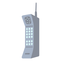 Icono de teléfono de tecnología vintage