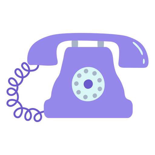 Vintage telephone tech icon PNG Design