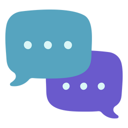 Icono de tecnología de burbujas de chat de mensaje