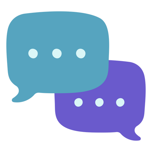 Message chat bubbles technology icon PNG Design