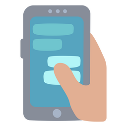 Ícone de tecnologia de mensagens de telefone