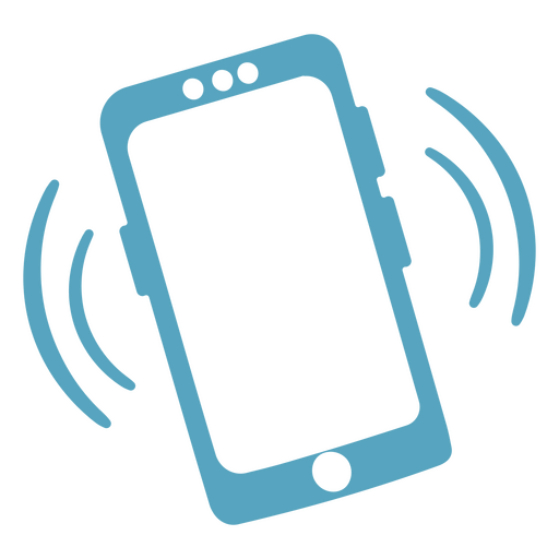Symbol eines Telefons mit einem Lautsprecher darauf PNG-Design