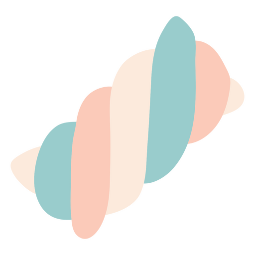 Rainbow marshmallow PNG Design