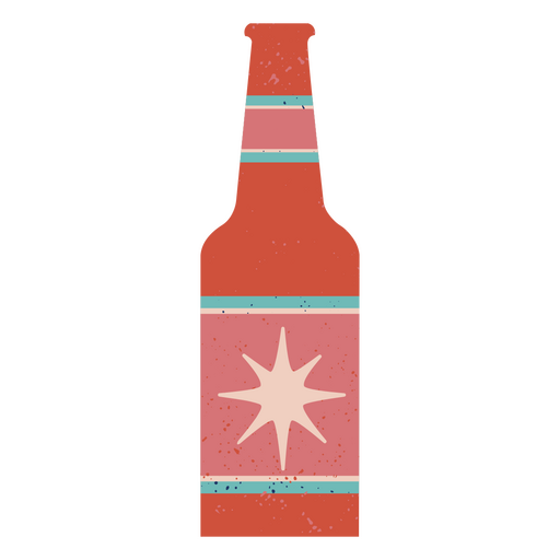 Craft beer bottle PNG Design