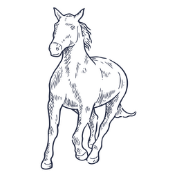 Design PNG E SVG De Cavalo Pulando Elegante Preto Para Camisetas