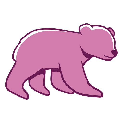 urso polar rosa Desenho PNG