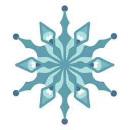 Papercut flat snowflake  PNG Design