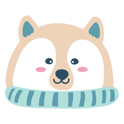 Cartoon papercut doggie PNG Design