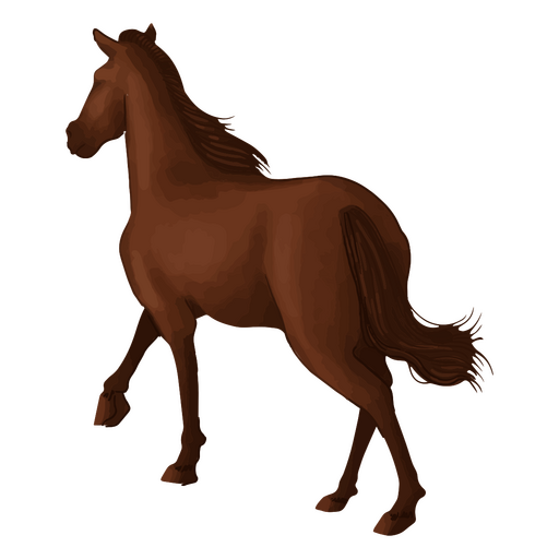 Abbildung des dunklen Pferdes PNG-Design