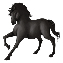 Realistic Drawing Of Black Horse PNG & SVG Design For T-Shirts