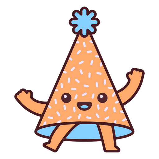 Partying birthday hat PNG Design